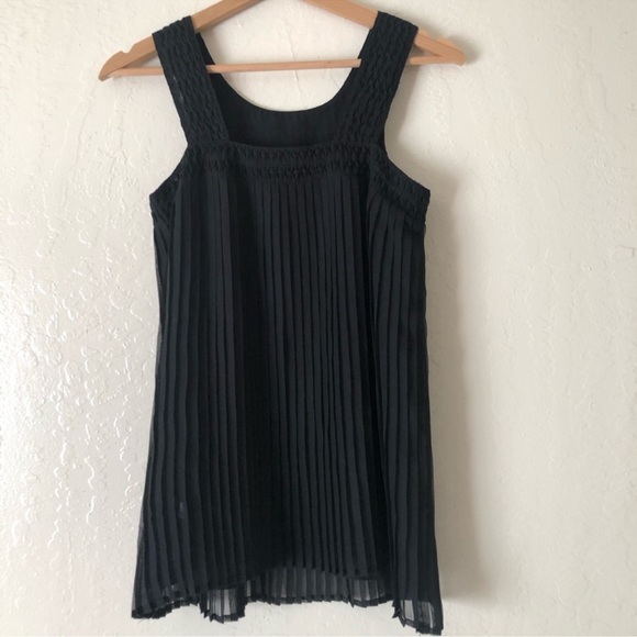 French Connection black sleeveless pleated top size 6 - Picture 13 of 16